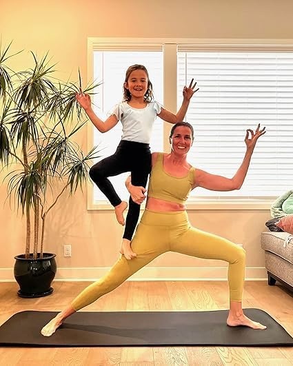Stelle Girls Leggings with Pockets Kids Dance Yoga Running Athletic Pants(Black-charcoal-navy-pink)