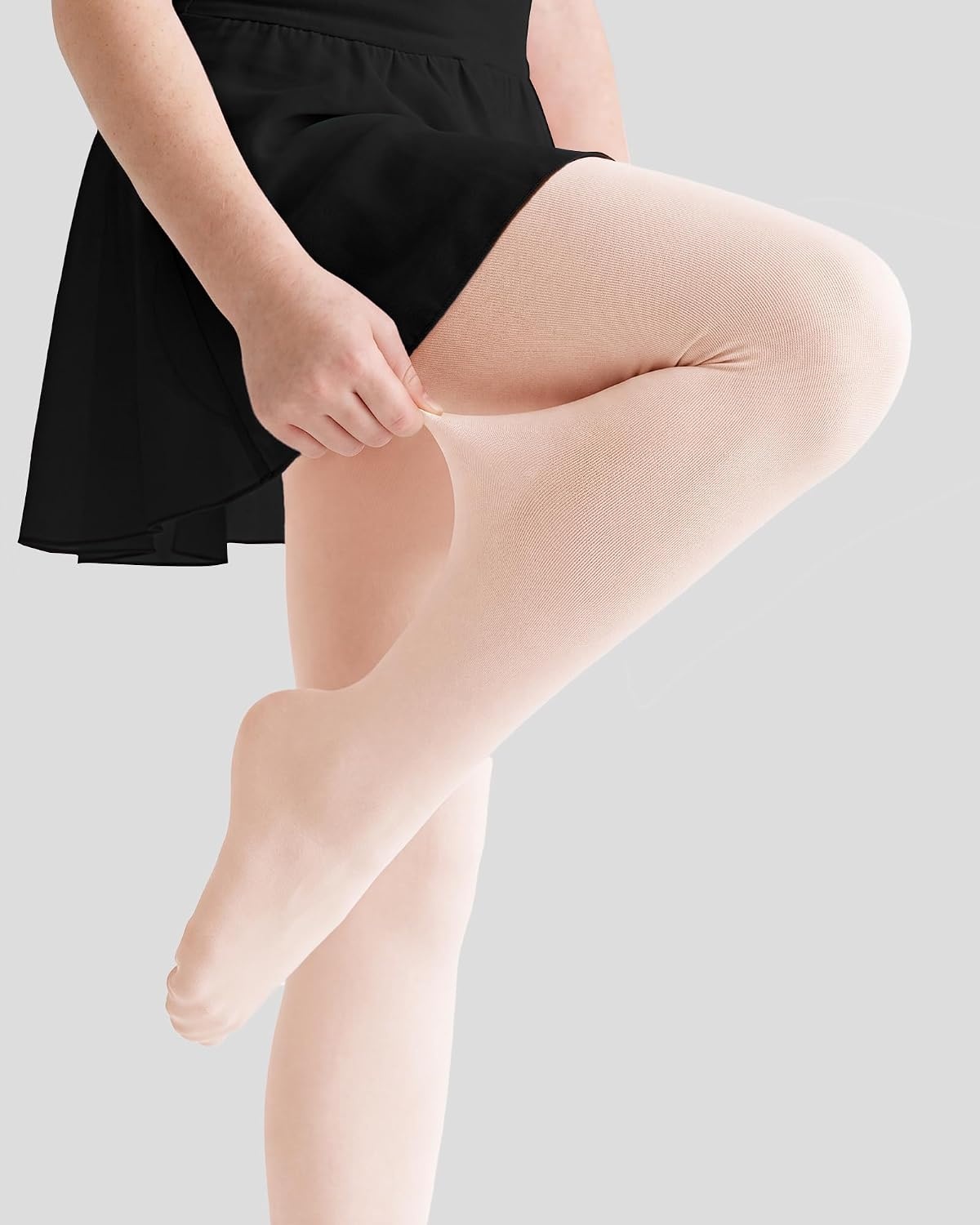 Stelle Girls Criss-Cross Back Leotards Skirt with Tights for Ballet/Dance(Black)