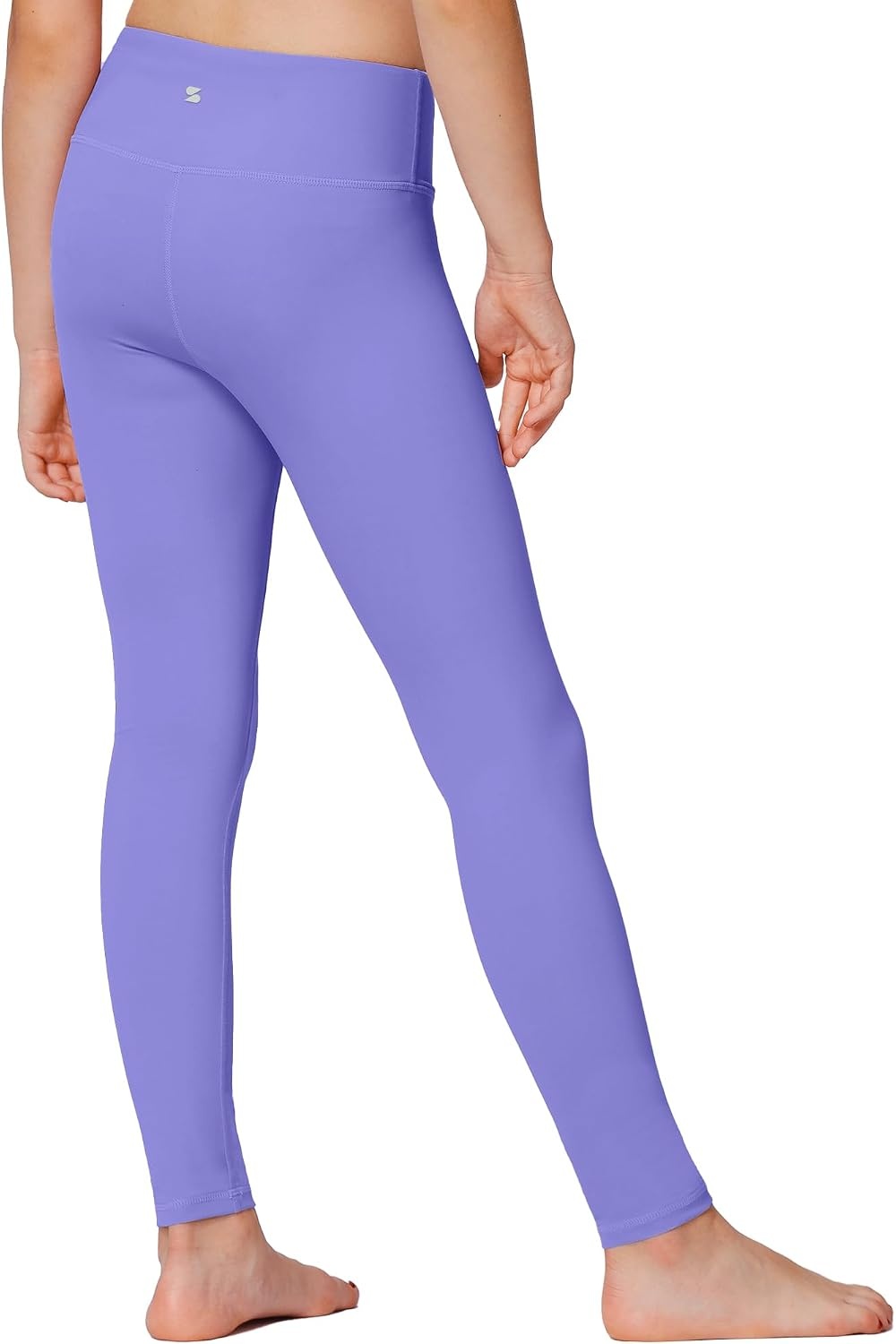 Stelle Girls Leggings with Hidden Pocket for Kids Dance Yoga Athletic Pants | High-rise waistband,Soft 4-way stretch,Moisture-wicking,Non see-through for dance,gymnastics,yoga,running and daily wear(Periwinkle)