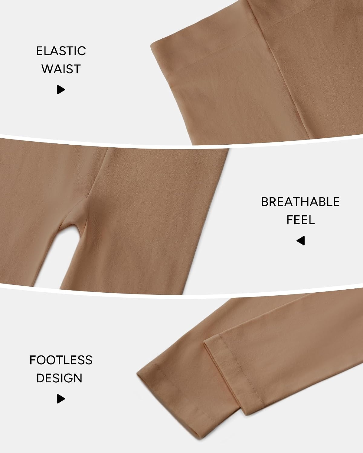 Stelle Girl’s Footless Tights Ultra Soft Dance Tights for Ballet(Warm Tan)