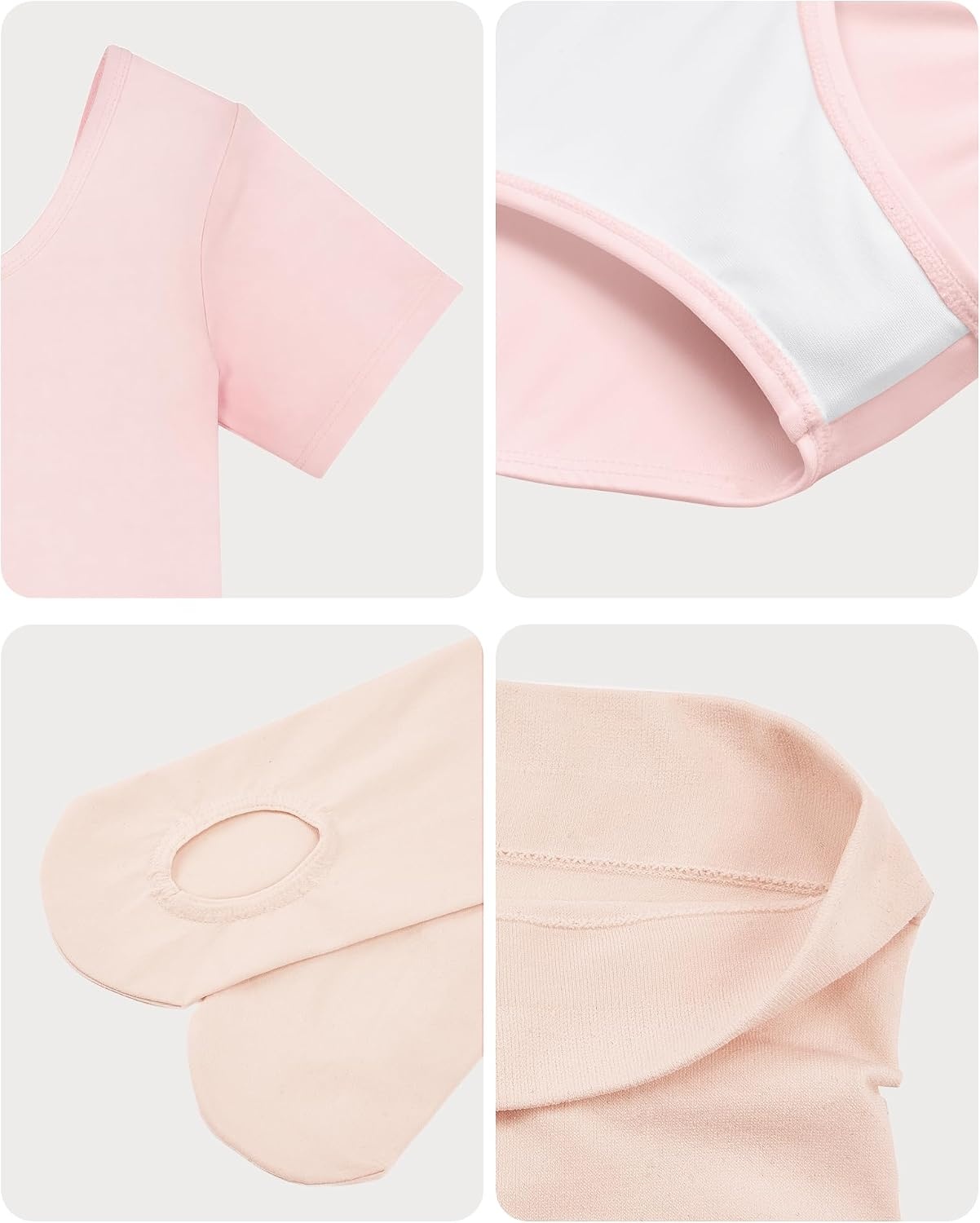 Stelle Girls Short Sleeve Leotards with Tights for Ballet/Dance Outfits | Footed or footless tights, Breathable, High elasticity & durable fabric, Ballet/Dance/Gymnastics leotard(Ballet Pink)