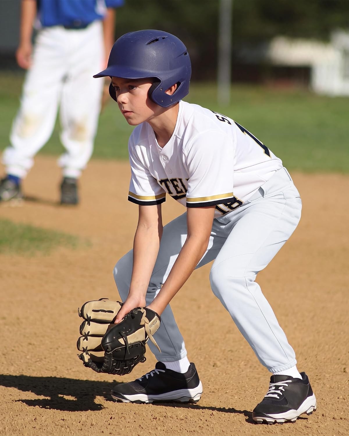 Stelle Boys Baseball Pants Youth with Pockets Kids Tee Ball(White)