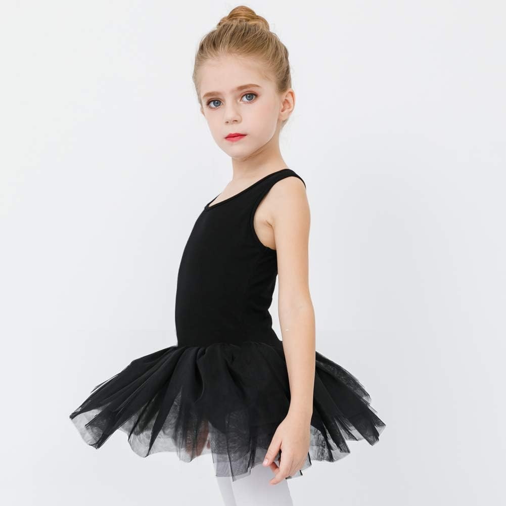 Stelle Ballet Leotards for Girls with Tutu Skirt Ballerina Dance Costumes | Ballet tutu dress, Soft stretch fabric, Breathable comfort, Tulle skirt, Ballerina outfit, Dance, Performance, Party(Black (Tank Top))