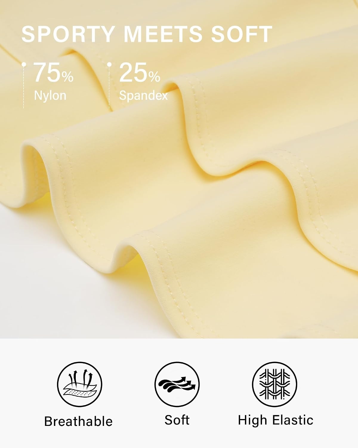 Stelle Tennis Skirts for Women Athletic Skirt with Shorts Golf Skort Pocket High Waisted Skorts Workout Pickleball(Lemon Butter)