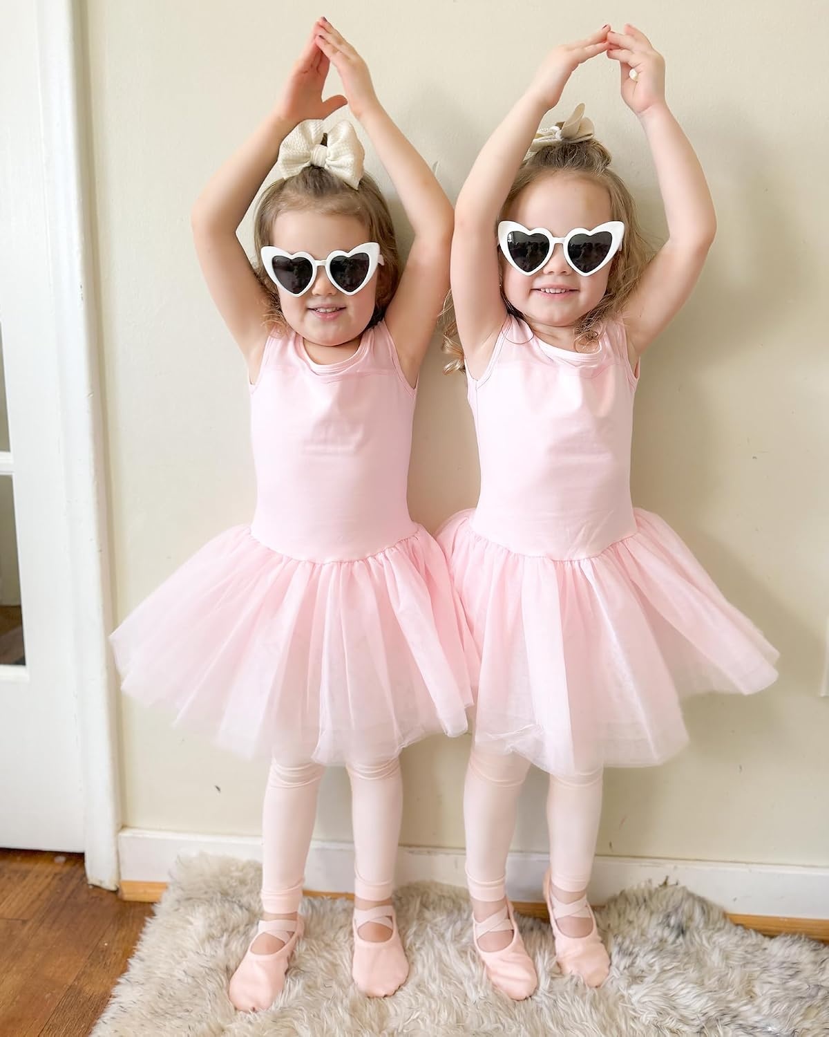 Stelle Girls’ Footless Ballet Tights for Dance Class Toddler Kids 2T-15Y | High Waist, Stretch, Opaque Coverage, Soft Stockings, Teen & Youth Pantyhose, Ballerina, Gymnastics, Performance, Recital(Ballet Pink)