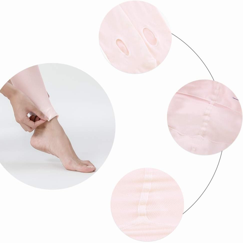 Stelle Girls’ Convertible & Transition Ballet Tights for Toddler Dance Kid(2-pair Ballet Pink)
