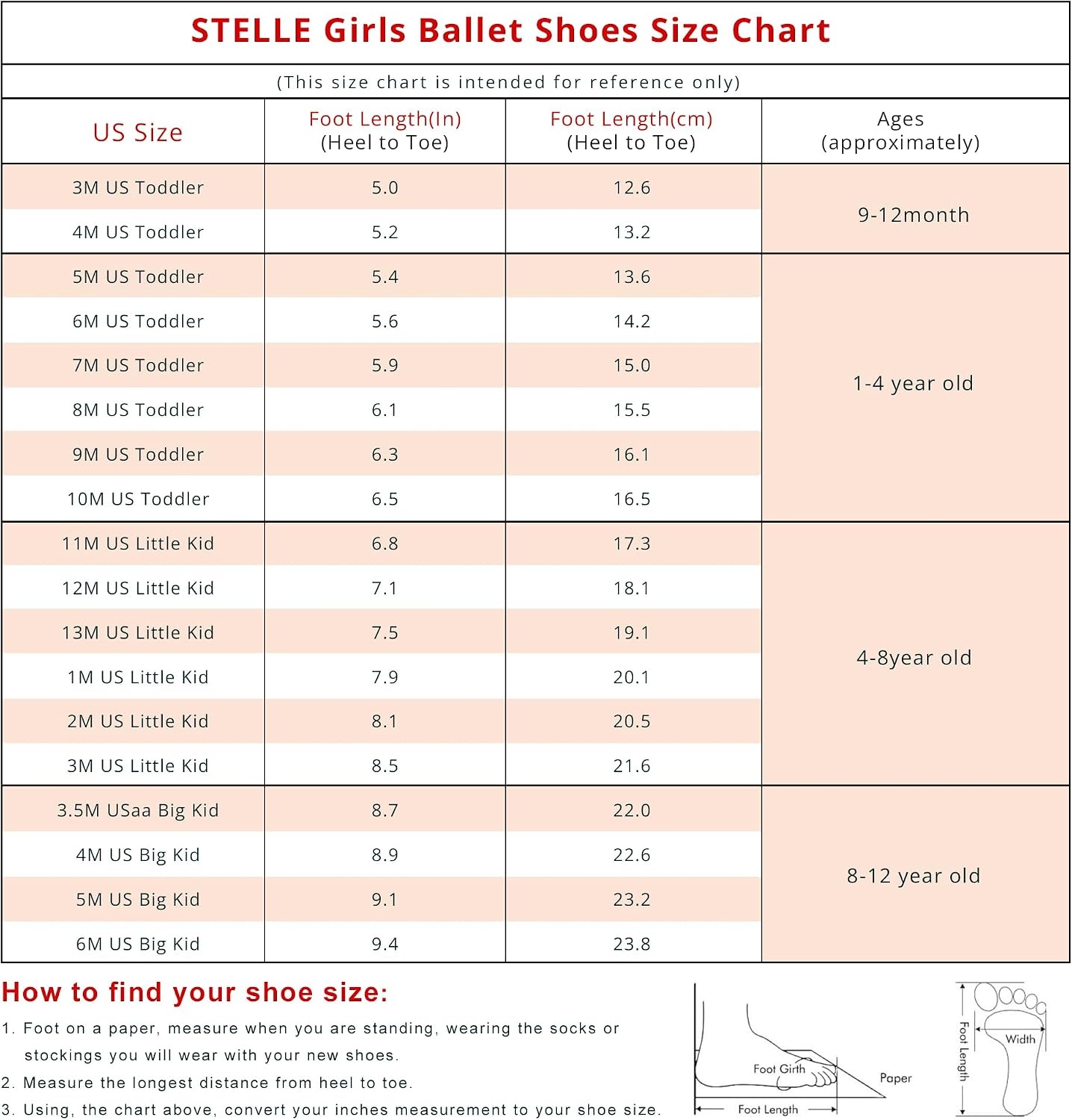 Stelle Toddler Ballet Shoes for Girls Boys PU Leather Lace-Free Dance | Ballet slippers, Kids dance shoes, Crisscross elastic straps, Double-layer cushioned insole, Soft lining, Split suede sole(Ballet Pink)