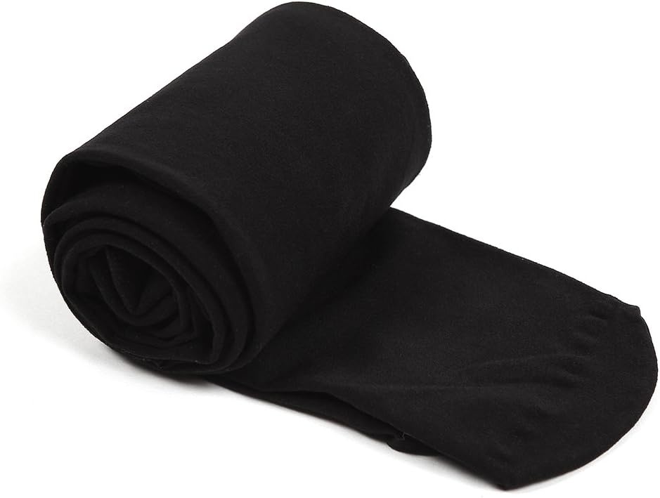 Stelle Girls’ Footed Ballet Tights for Dance Class Toddler Kids 2T-15Y | High Waist, Stretch, Opaque Coverage, Soft Stocking, Teen & Youth Pantyhose, Ballerina, Studio, Stage, Performance, Recital(Black)