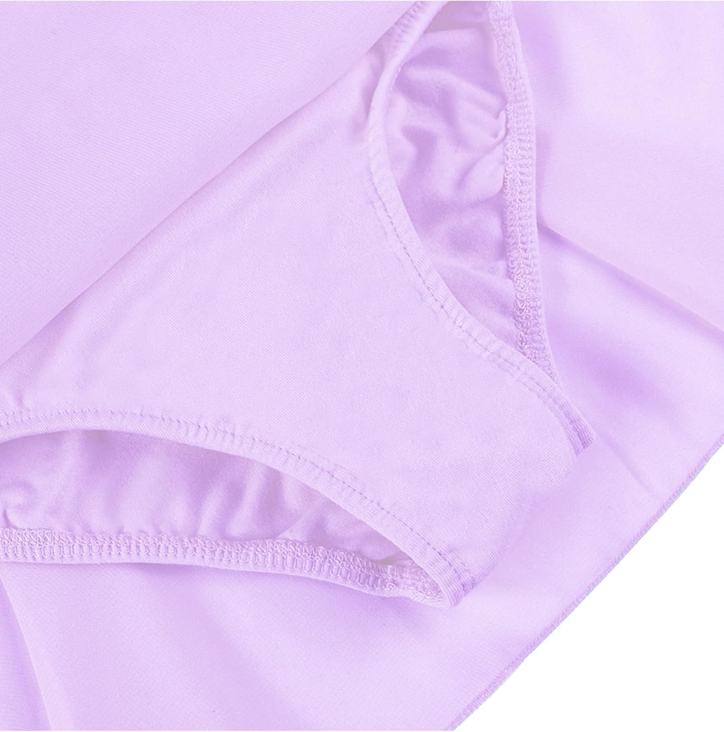 Stelle Ballet Leotards for Girls Dance Leotard with Skirt Toddler Ballet Outfit Criss-Cross Bow Back (Little/Big Kid)(Style 1-lavender(cross Back))