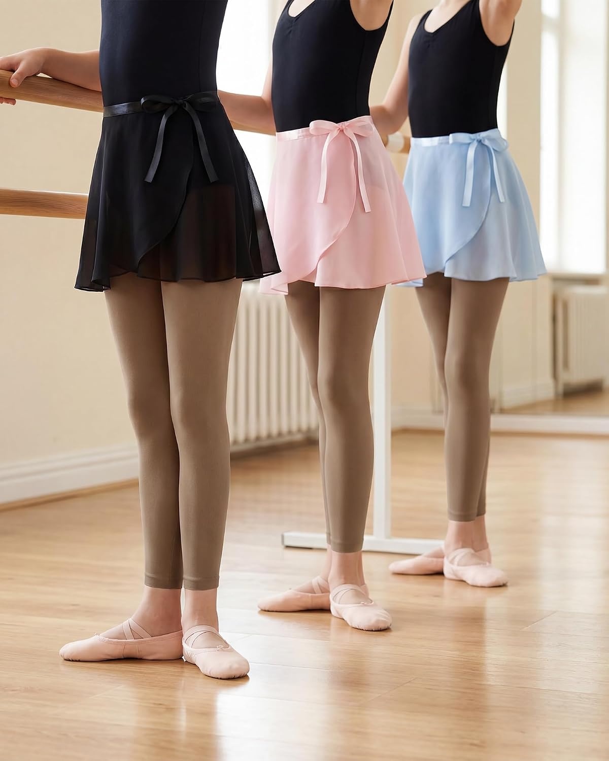 Stelle Girl’s Footless Tights Ultra Soft Dance Tights for Ballet(Mocha)