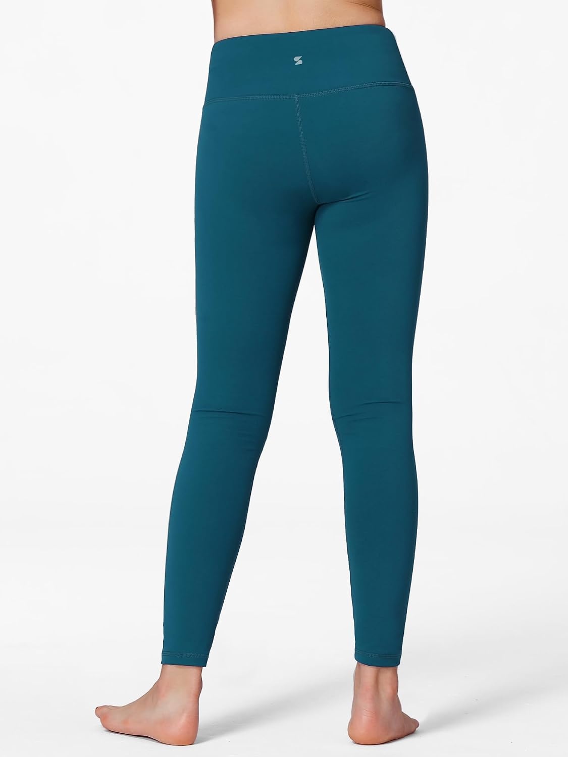 Stelle Girls Leggings with Hidden Pocket for Kids Dance Yoga Athletic Pants | High-rise waistband,Soft 4-way stretch,Moisture-wicking,Non see-through for dance,gymnastics,yoga,running and daily wear(Dark Teal)
