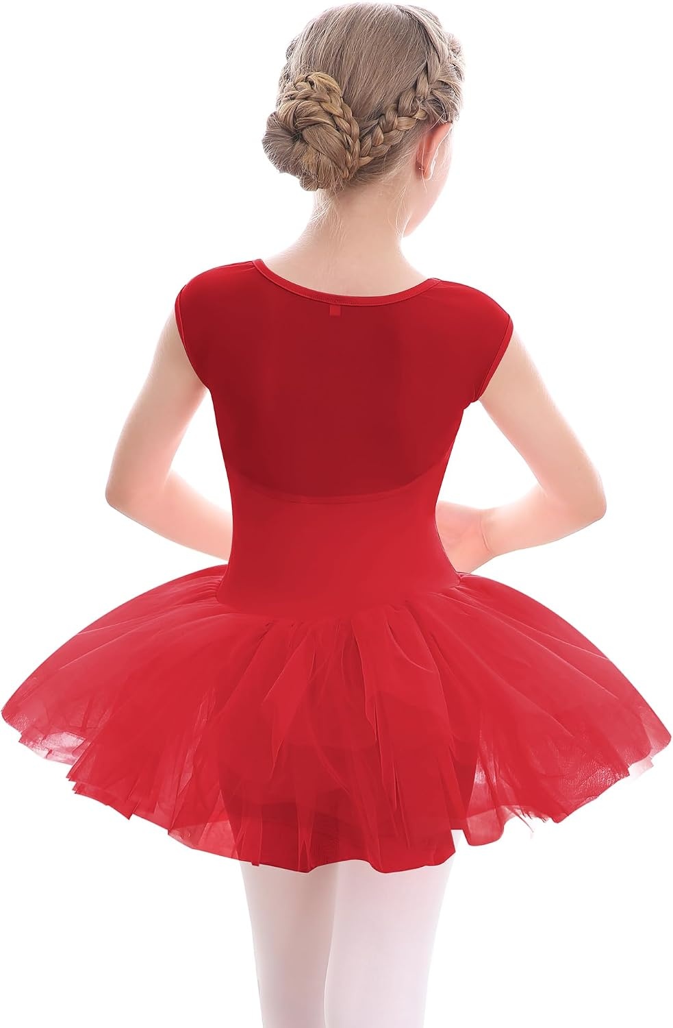 Stelle Ballet Leotards for Girls with Tutu Skirt Ballerina Dance Costumes | Ballet tutu dress, Soft stretch fabric, Breathable comfort, Tulle skirt, Ballerina outfit, Dance, Performance, Party(01-red)