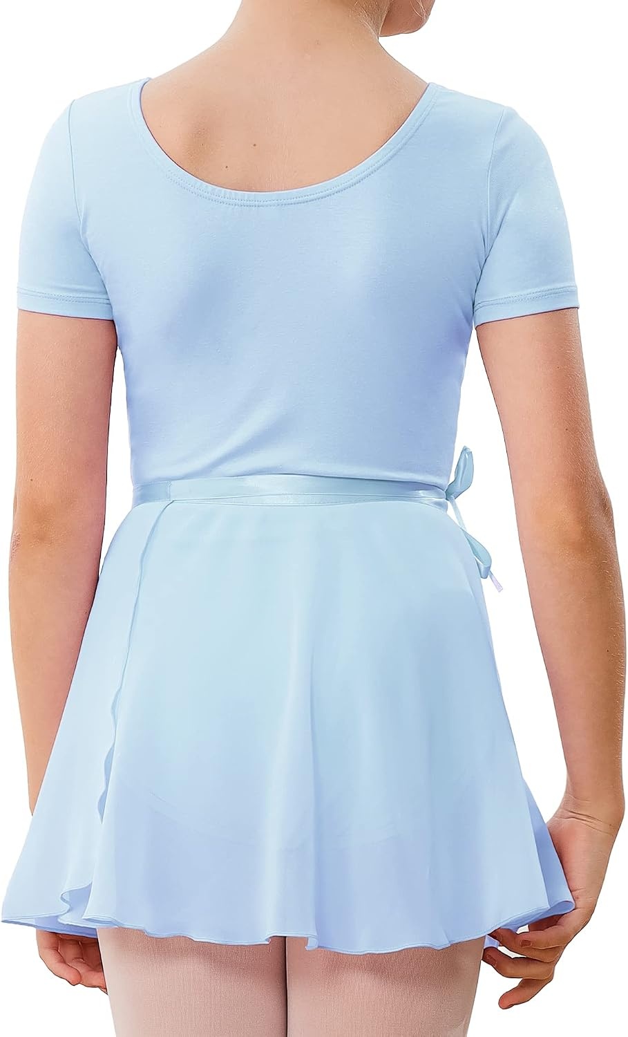 Stelle Ballet Leotards for Girls Toddler Dance Dress Outfit Combo with Skirt and Tights (Toddler/Little Kid/Big Kid)(1-blue)