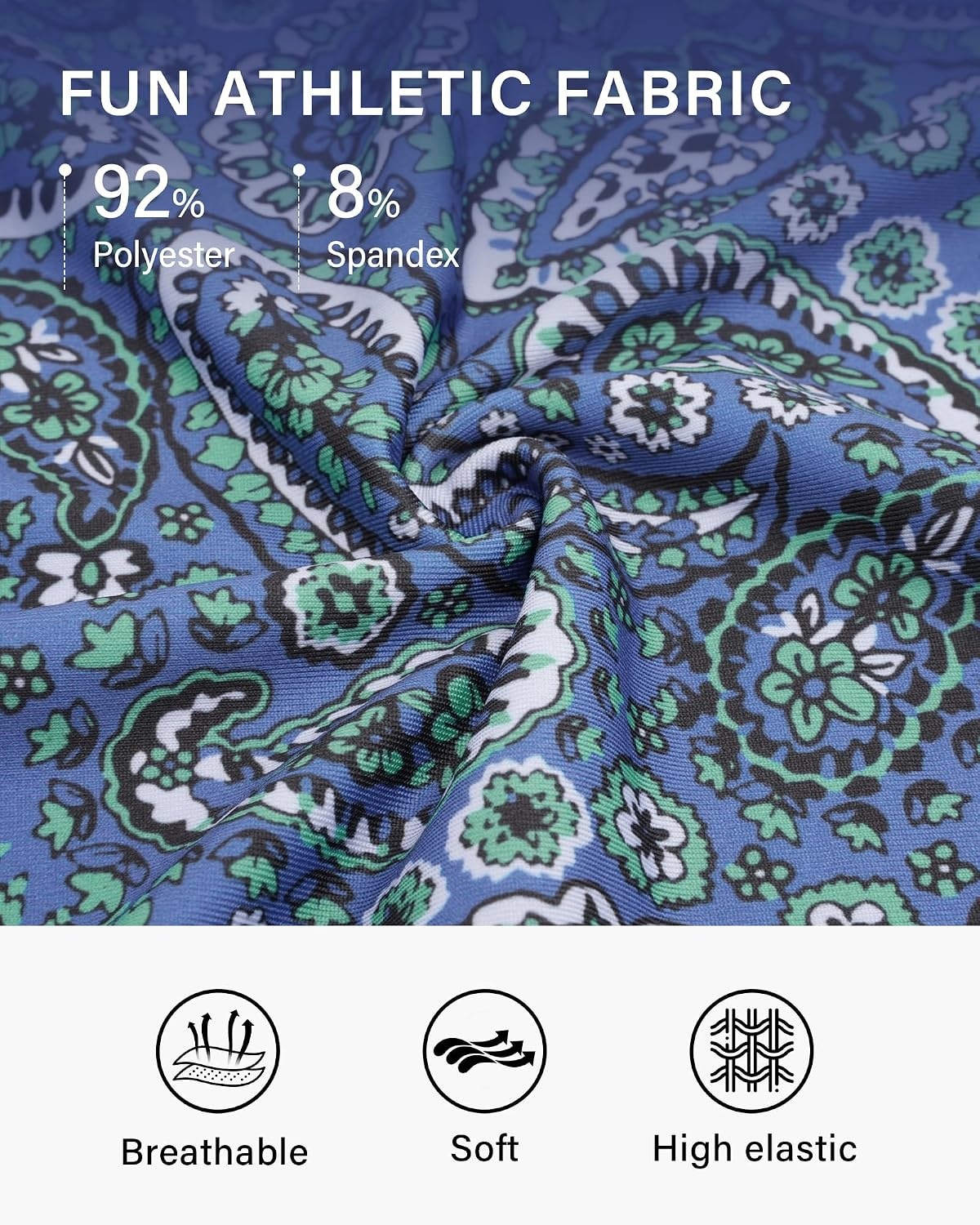 Stelle 17″ Golf Skirts for Women Pickleball Tennis Skorts with 2 Pockets | Athletic Skorts, High Waisted, Tummy Control, Built-In Shorts, Flattering Fit, Side Slits, Running(Ornate Paisley Print)