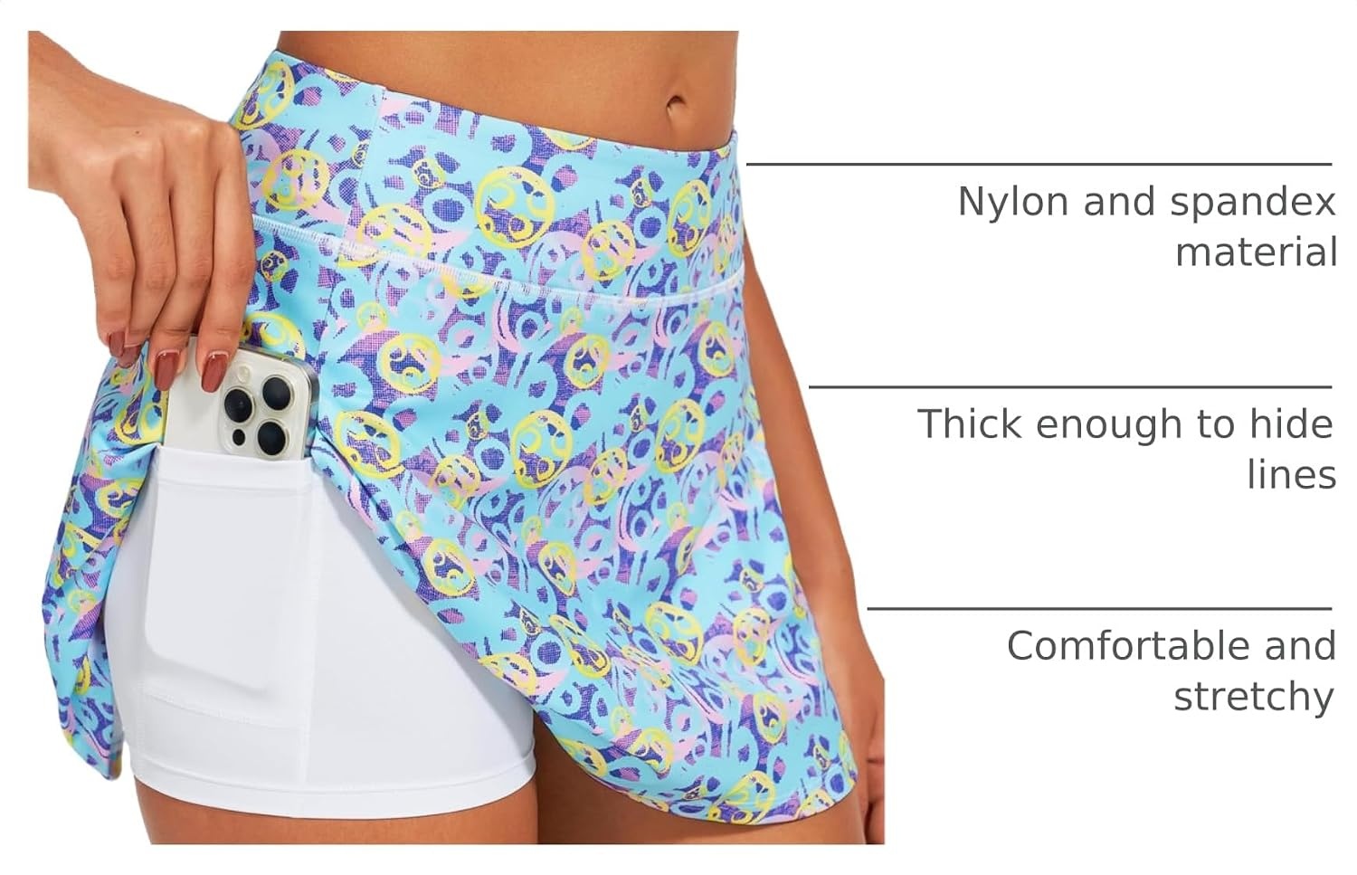 Stelle Women’s Tennis Golf Skirts High Waisted Athletic Skorts with Pockets(Vibrant Pickle)