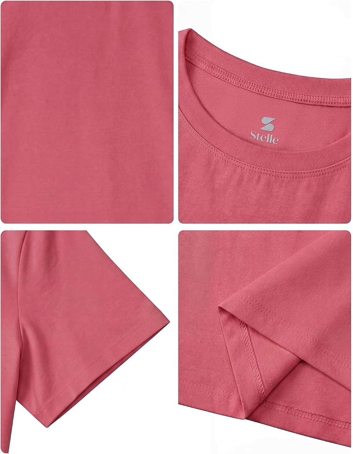 Stelle Girls Graphic T Shirt Cotton Crewneck Short Sleeve Casual Tee(Apple Pop|watermelon)