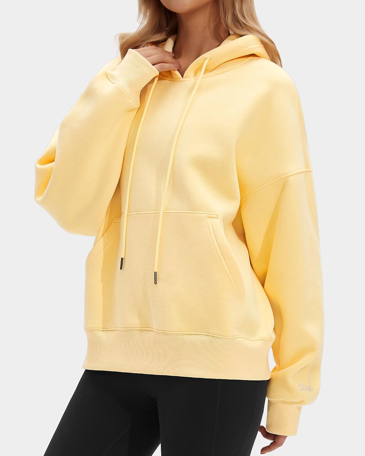 STELLE Womens Oversized Hoodies Fleece Sweatshirts Fall Fashion 2026 Pullover Sweaters Winter Clothes(Butter)