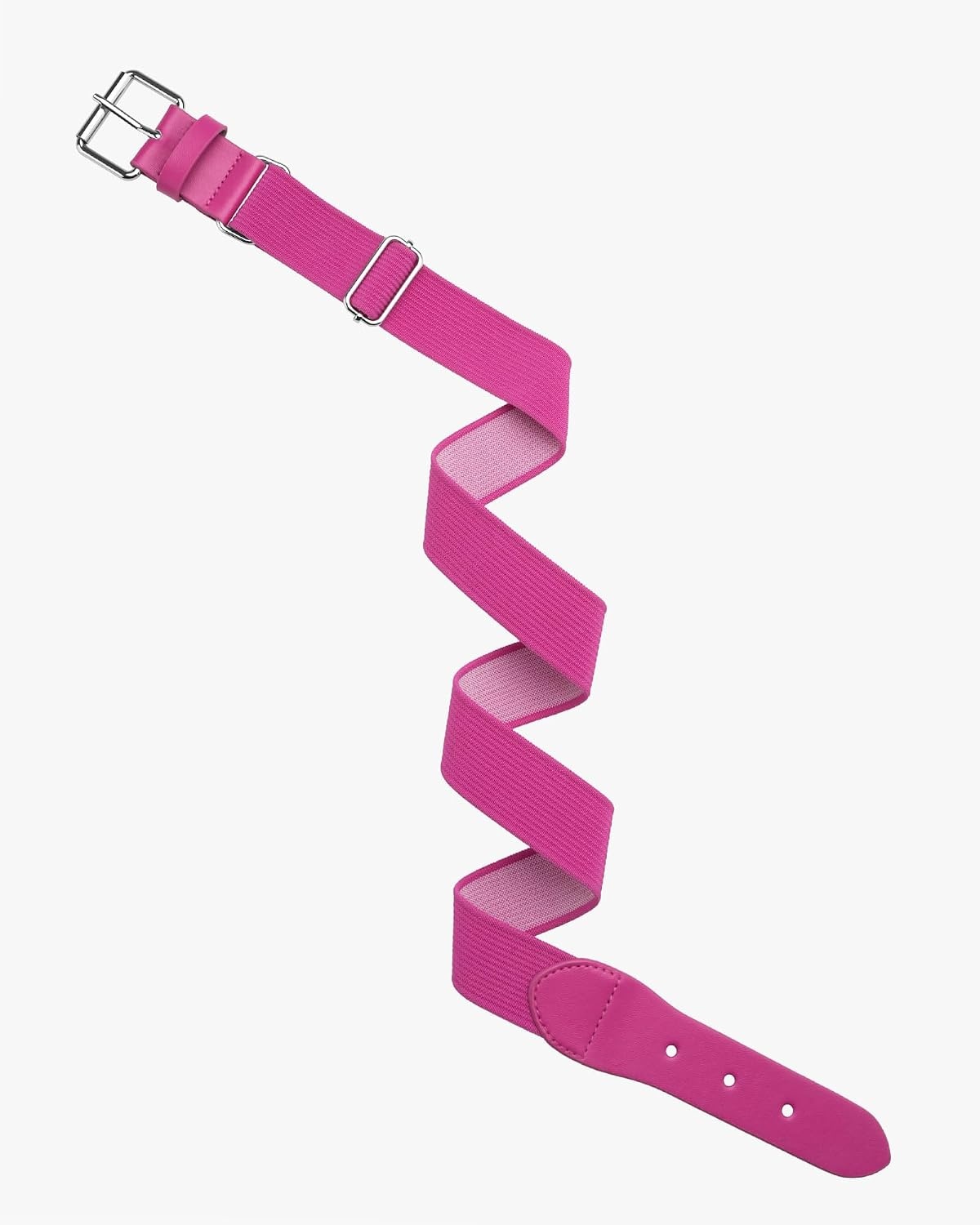 Stelle Baseball Softball Belt Elastic Adjustable Girls Boys Youth Adults | Secure Metal Buckle, Comfortable Stretch Fit, Fastpitch, Tee Ball, Uniform, Practice, Game Day, Durable, Women, Men(Hot Pink)
