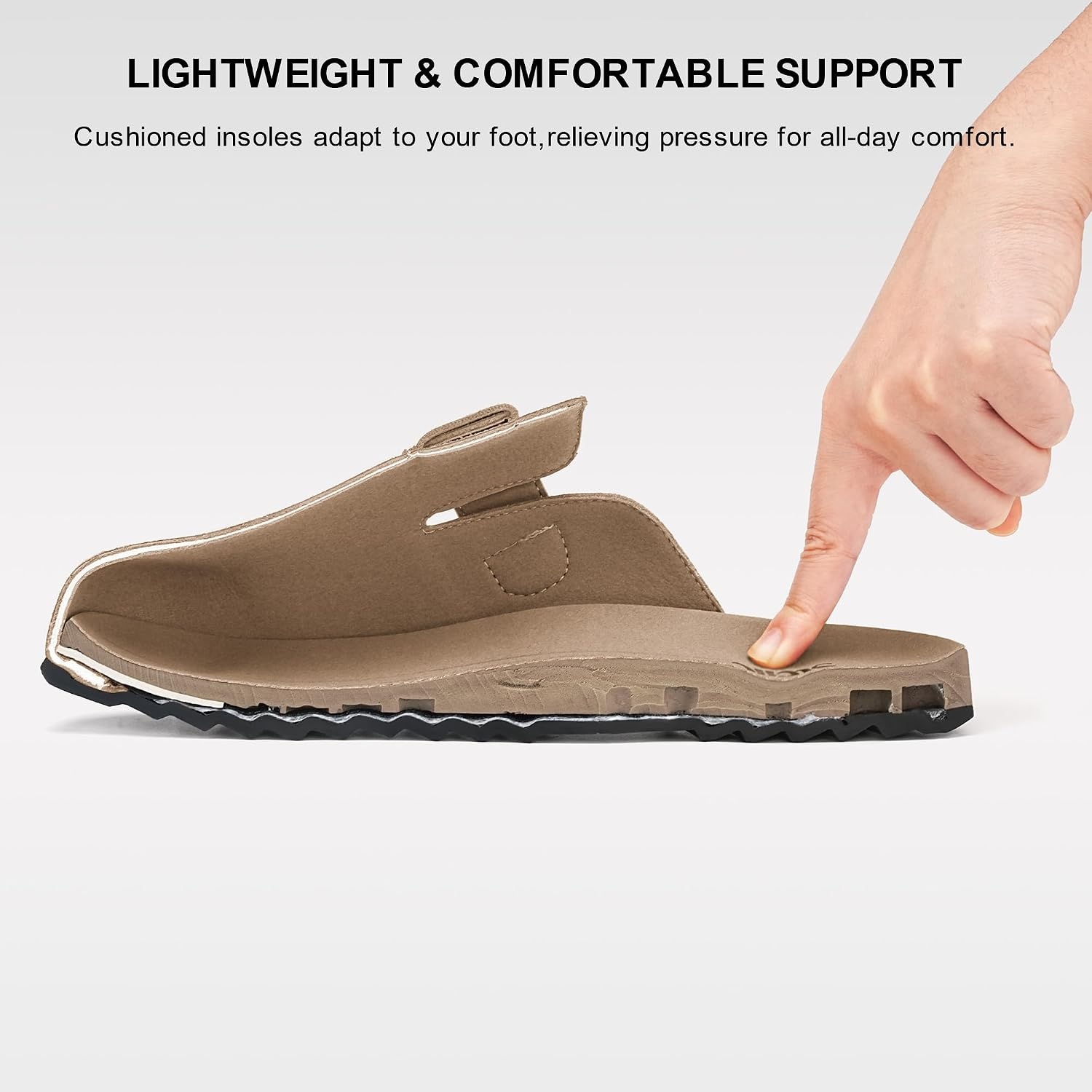 Stelle Suede Clogs for Women Men Potato Shoes(Taupe)