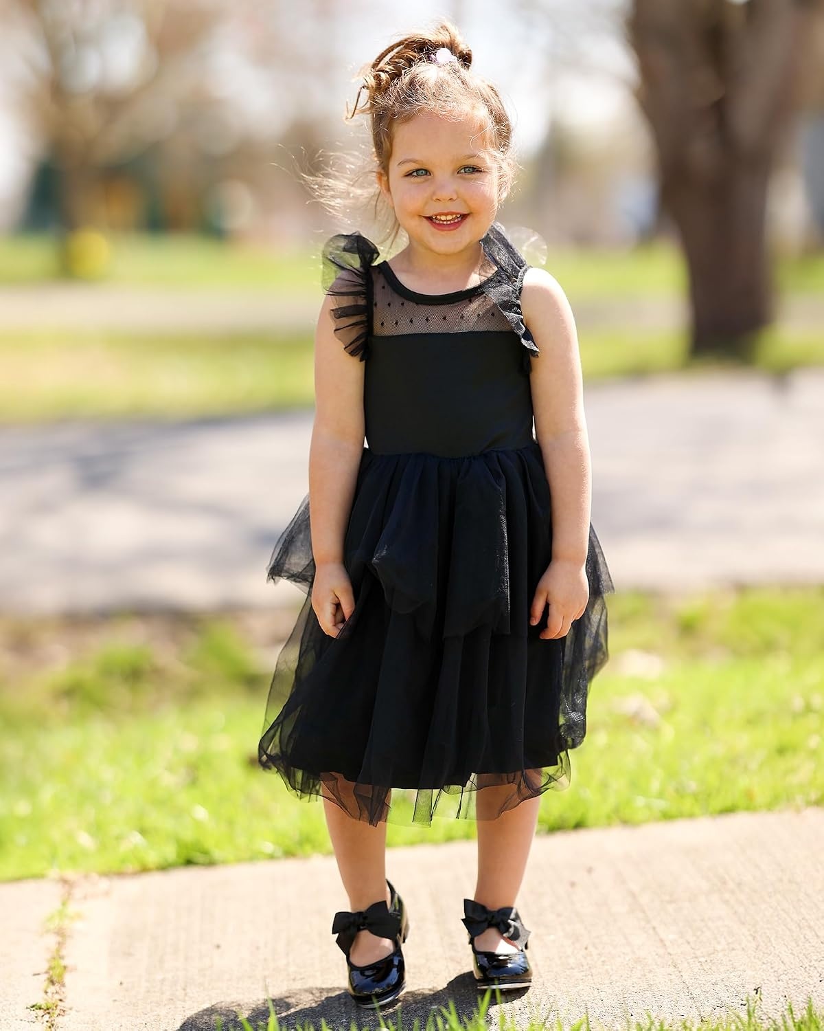 Stelle Toddler Tap Shoes with Detachable Bow(Toddler/Little Kid/Big Kid)(Black)