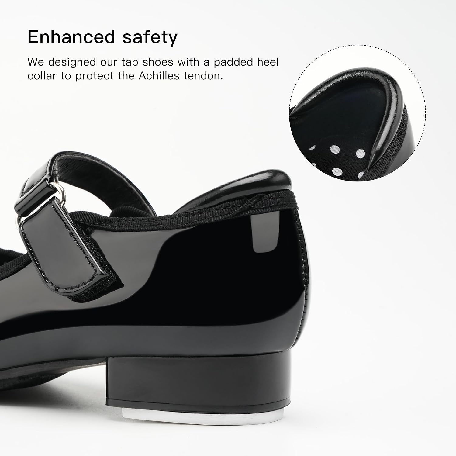Stelle Toddler Tap Shoes with Detachable Bow(Toddler/Little Kid/Big Kid)(Black)
