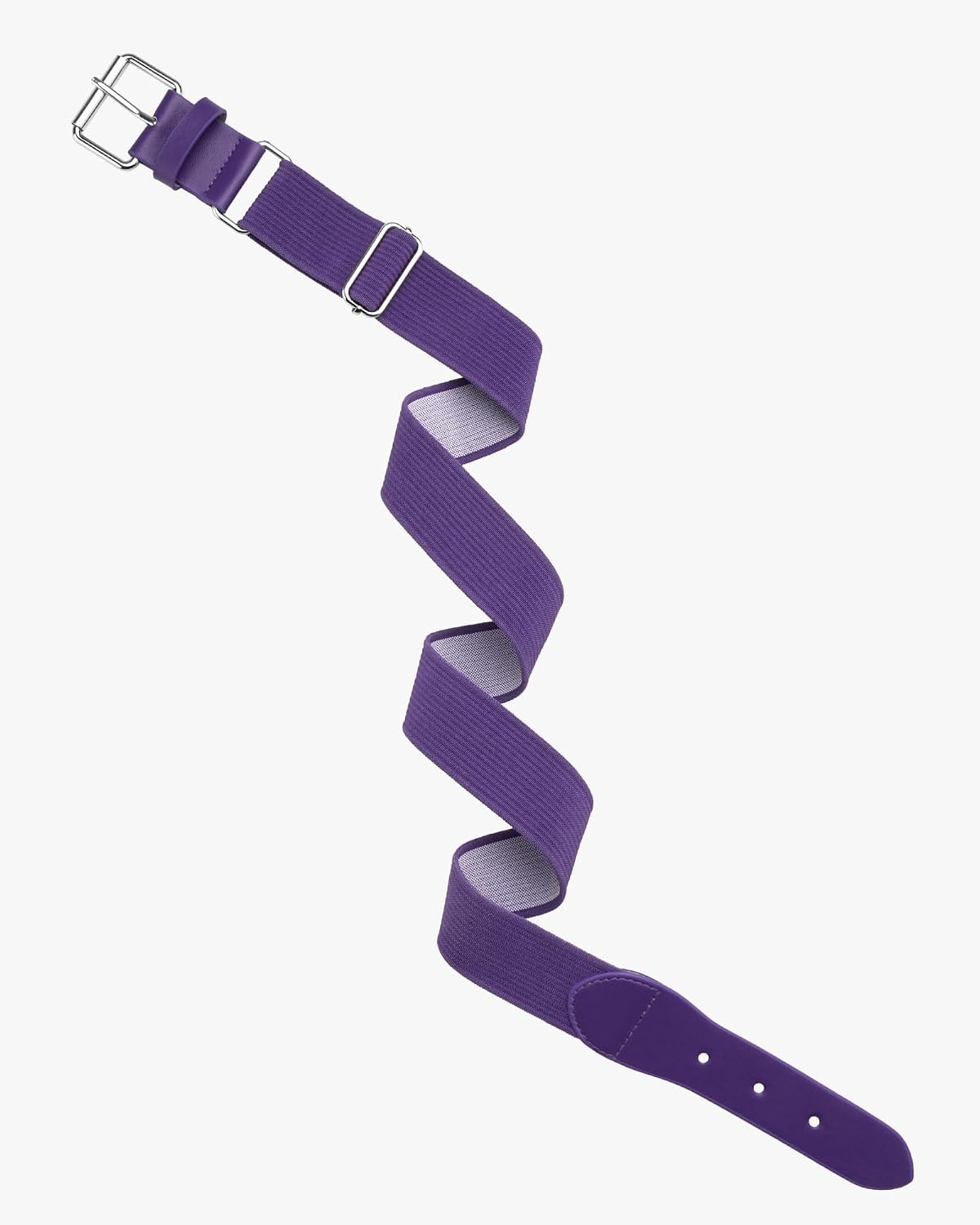 Stelle Baseball Softball Belt Elastic Adjustable Girls Boys Youth Adults | Secure Metal Buckle, Comfortable Stretch Fit, Fastpitch, Tee Ball, Uniform, Practice, Game Day, Durable, Women, Men(Purple)