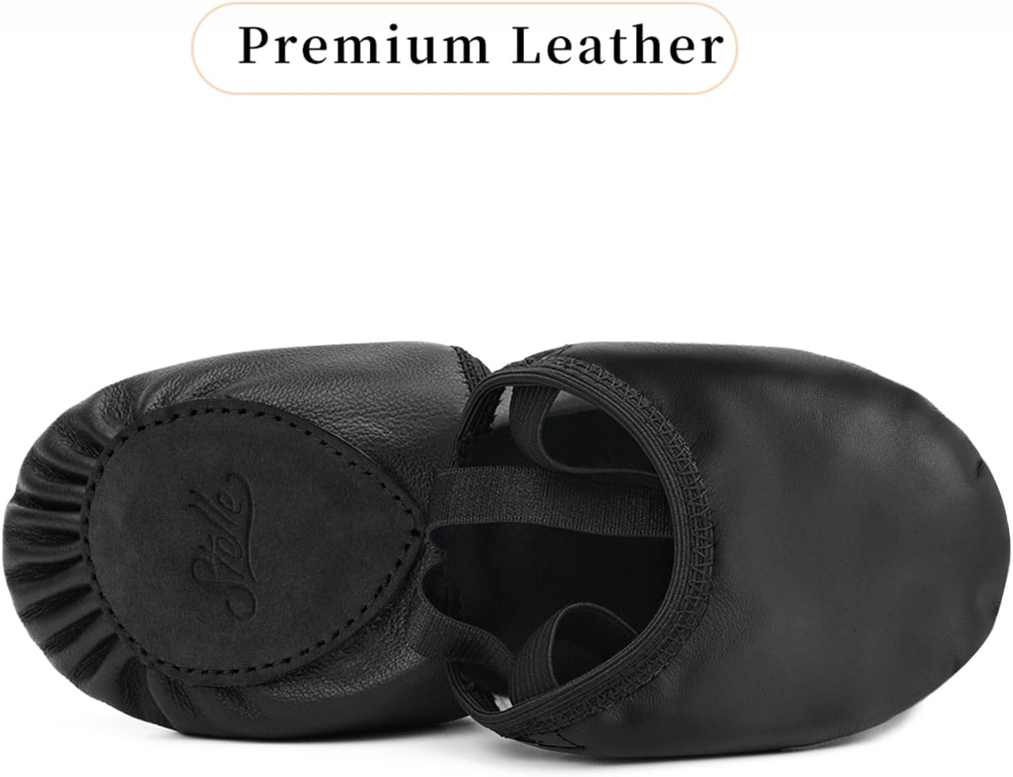 Stelle Genuine Leather Half Soles Dance Shoes Womens Lyrical Pirouette | Lyrical shoes, Suede outsole, Contemporary dance, Elastic straps, Flexible movement, Pirouette Turners, Studio performance(Black)