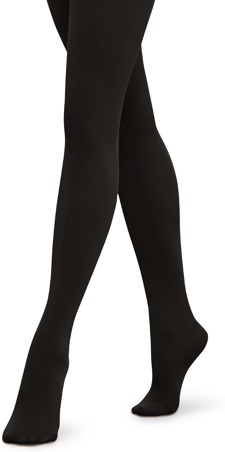 Stelle Women’s Footed Ballet Tights for Adult Dance Class Performance | Soft Microfiber Fabric, Opaque Coverage, Stretch Fit, High Waist, Seamless, Studio, Stage, Recitals, Ballerina(3 Pairs-black)