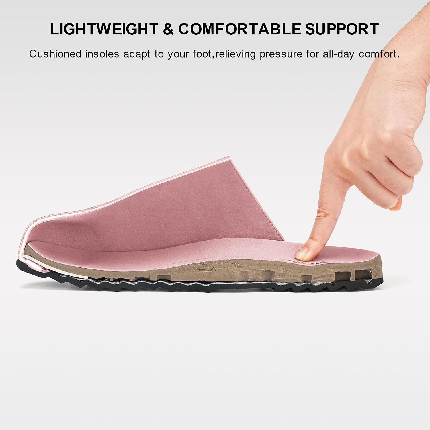 Stelle Clogs Women Mens Suede Potato Shoes Slip on Slippers(Rose Clay)