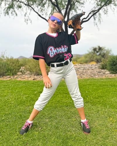 STELLE Baseball/Softball/Fastpitch Belt Girls Sports Elastic Adjustable Boys Uniform Belts Youth and Adult Sizes(Black)