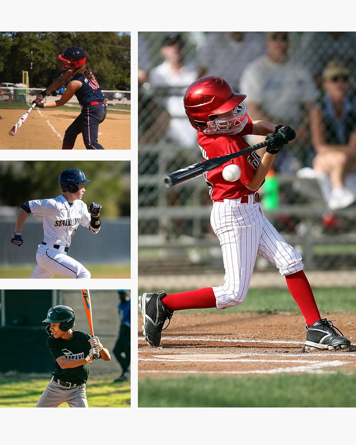 STELLE Baseball/Softball/Fastpitch Belt Girls Sports Elastic Adjustable Boys Uniform Belts Youth and Adult Sizes(Black)
