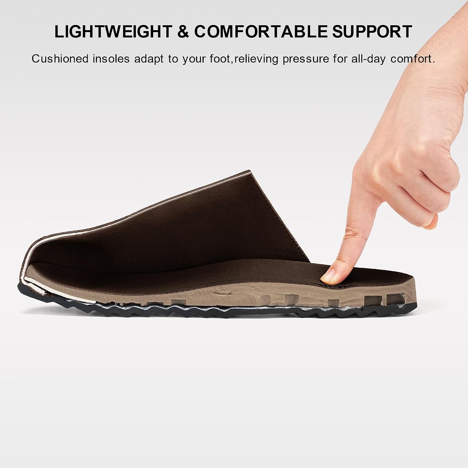 Stelle Clogs Women Mens Suede Potato Shoes Slip on Slippers(Espresso)