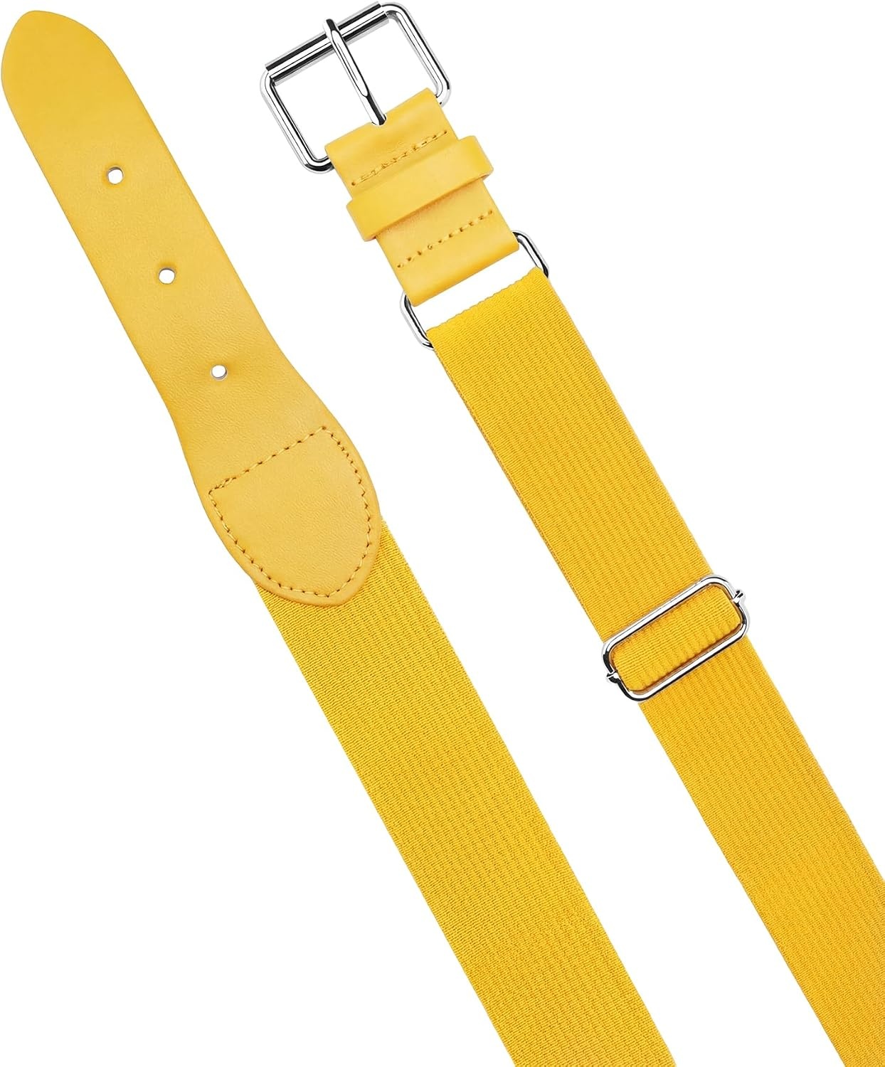 Stelle Baseball Softball Belt Elastic Adjustable Girls Boys Youth Adults(Bright Yellow)