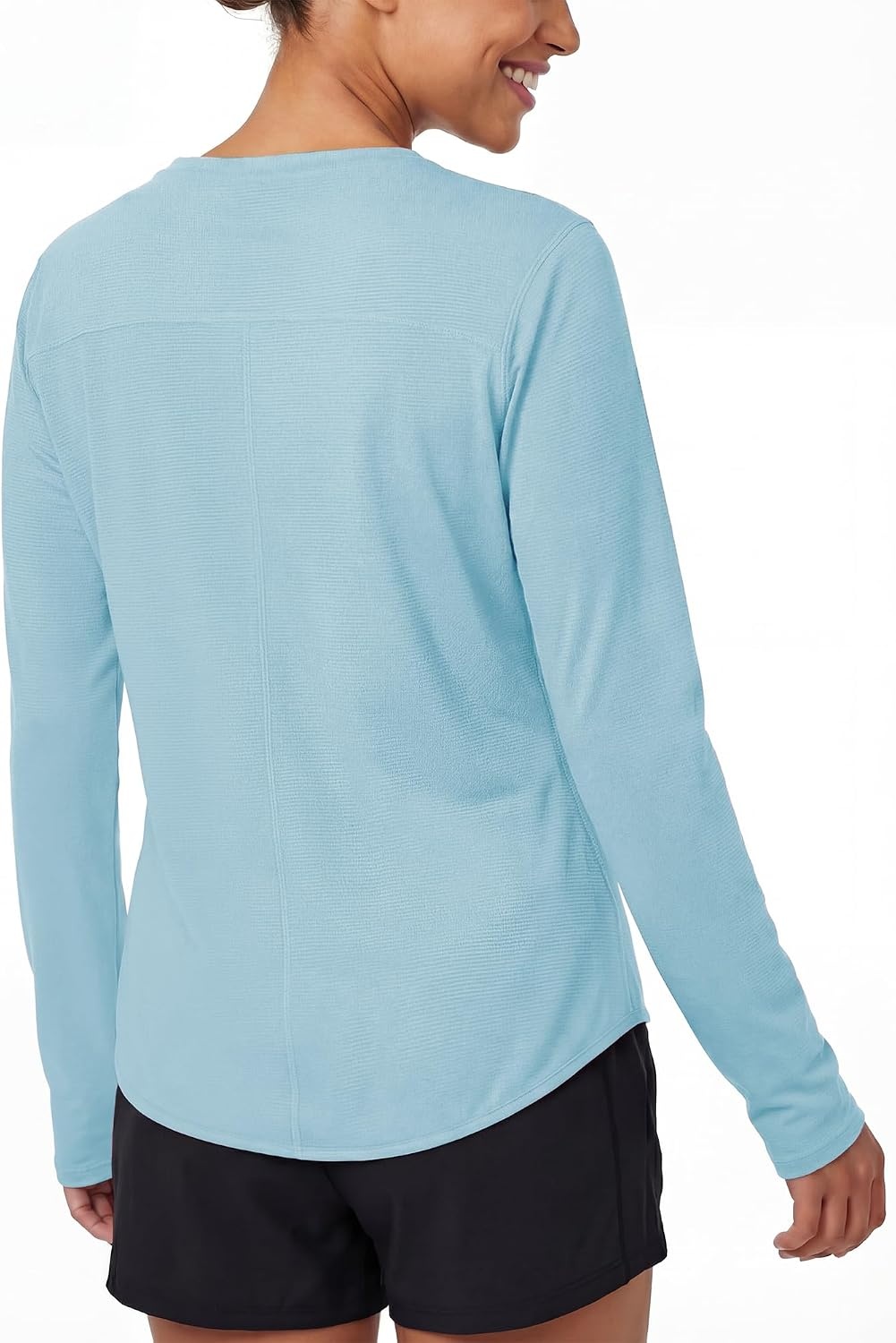 Stelle Women’s Long Sleeve Sun Shirts Quick Dry Workout Top(Sky Blue)