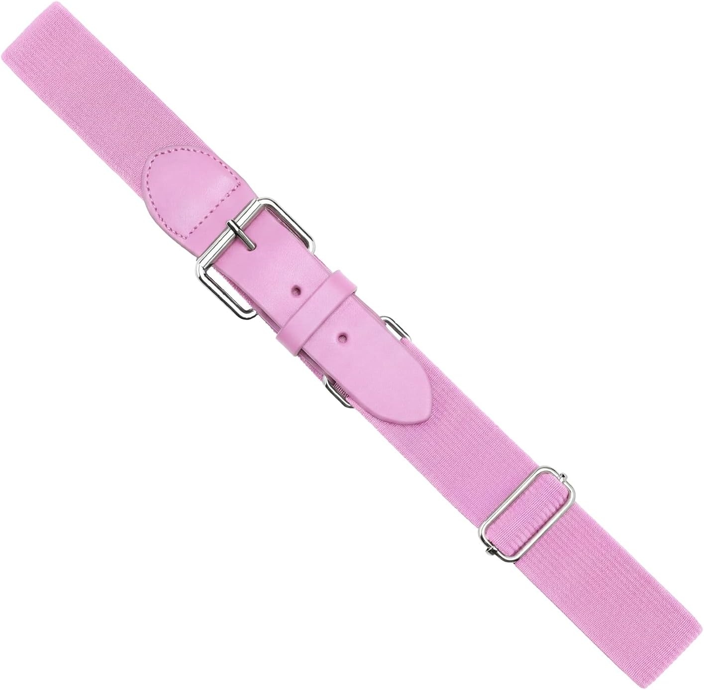 Stelle Baseball Softball Belt Elastic Adjustable Girls Boys Youth Adults | Secure Metal Buckle, Comfortable Stretch Fit, Fastpitch, Tee Ball, Uniform, Practice, Game Day, Durable, Women, Men(Petal Pink)