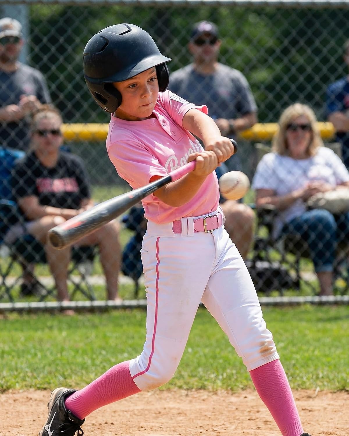 Stelle Baseball Softball Belt Elastic Adjustable Girls Boys Youth Adults(Petal Pink)