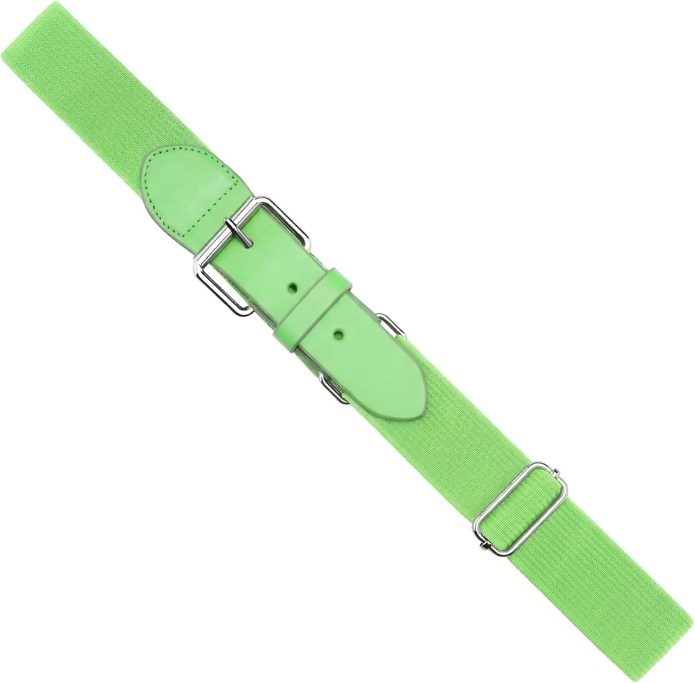 STELLE Baseball/Softball/Fastpitch Belt Girls Sports Elastic Adjustable Boys Uniform Belts Youth and Adult Sizes(Neon Green)