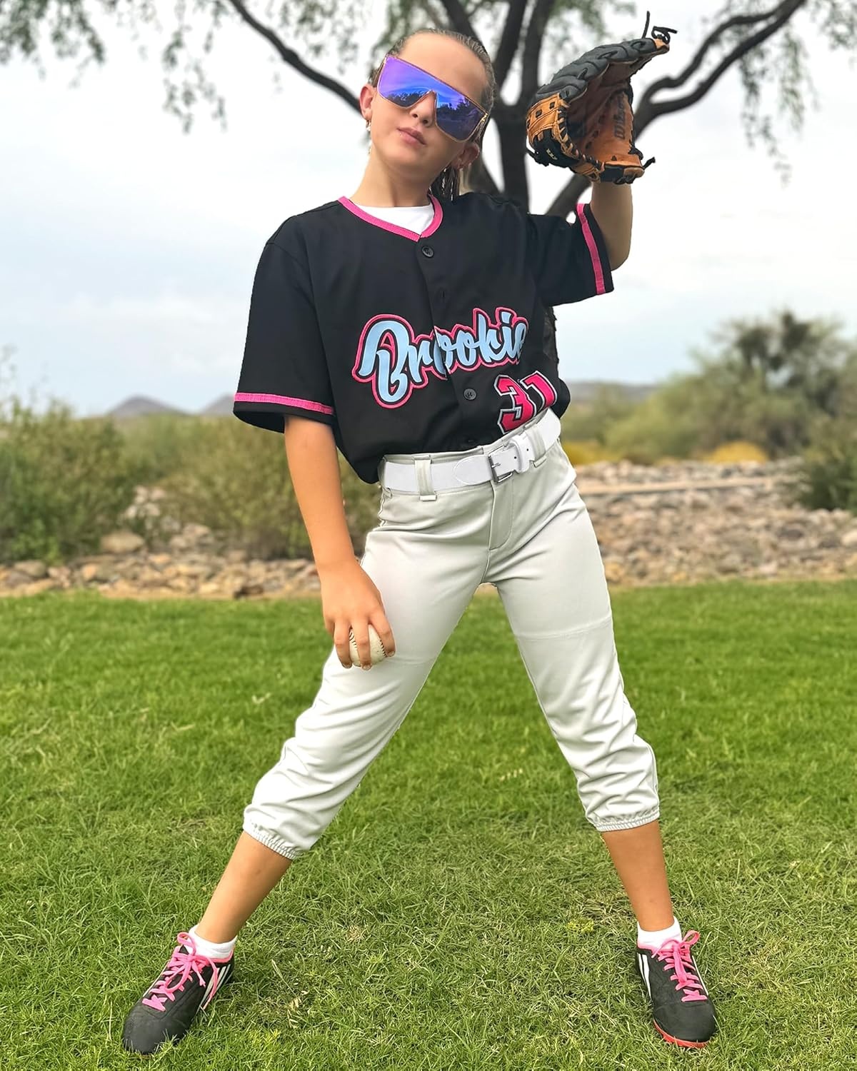 STELLE Baseball/Softball/Fastpitch Belt Girls Sports Elastic Adjustable Boys Uniform Belts Youth and Adult Sizes(White)