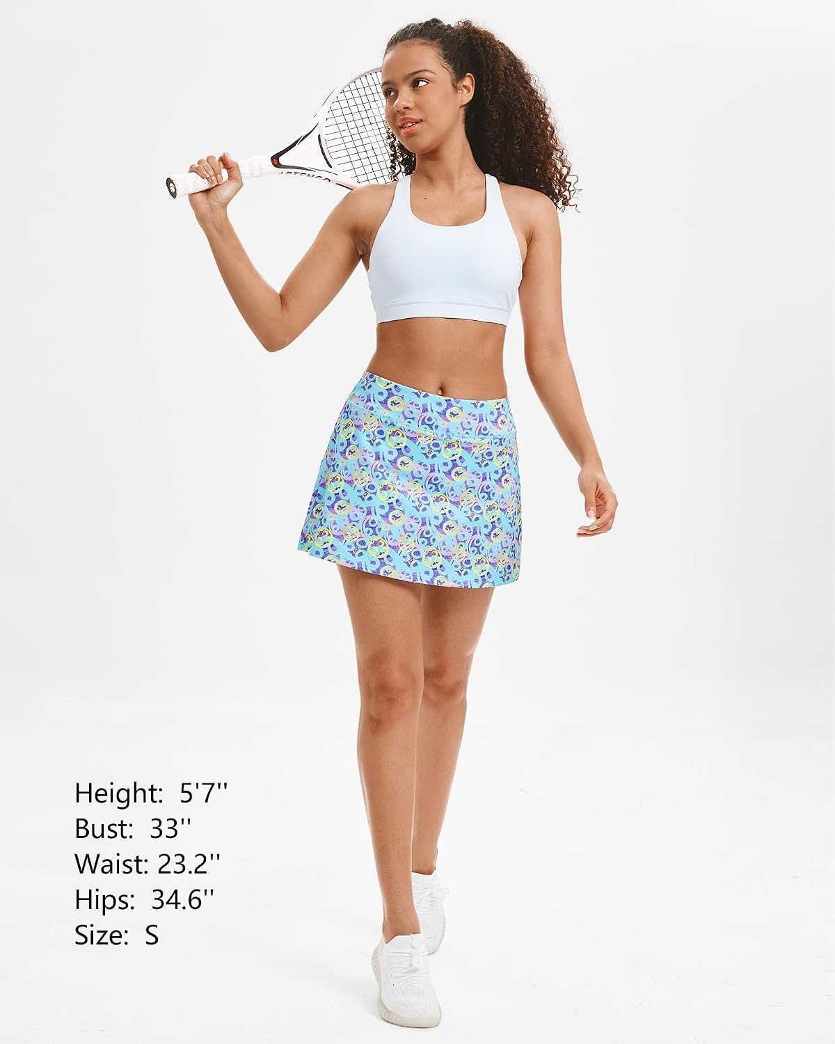 Stelle Women Tennis Skirt High Waisted Athletic Golf Skorts with Pockets(Vibrant Pickle)