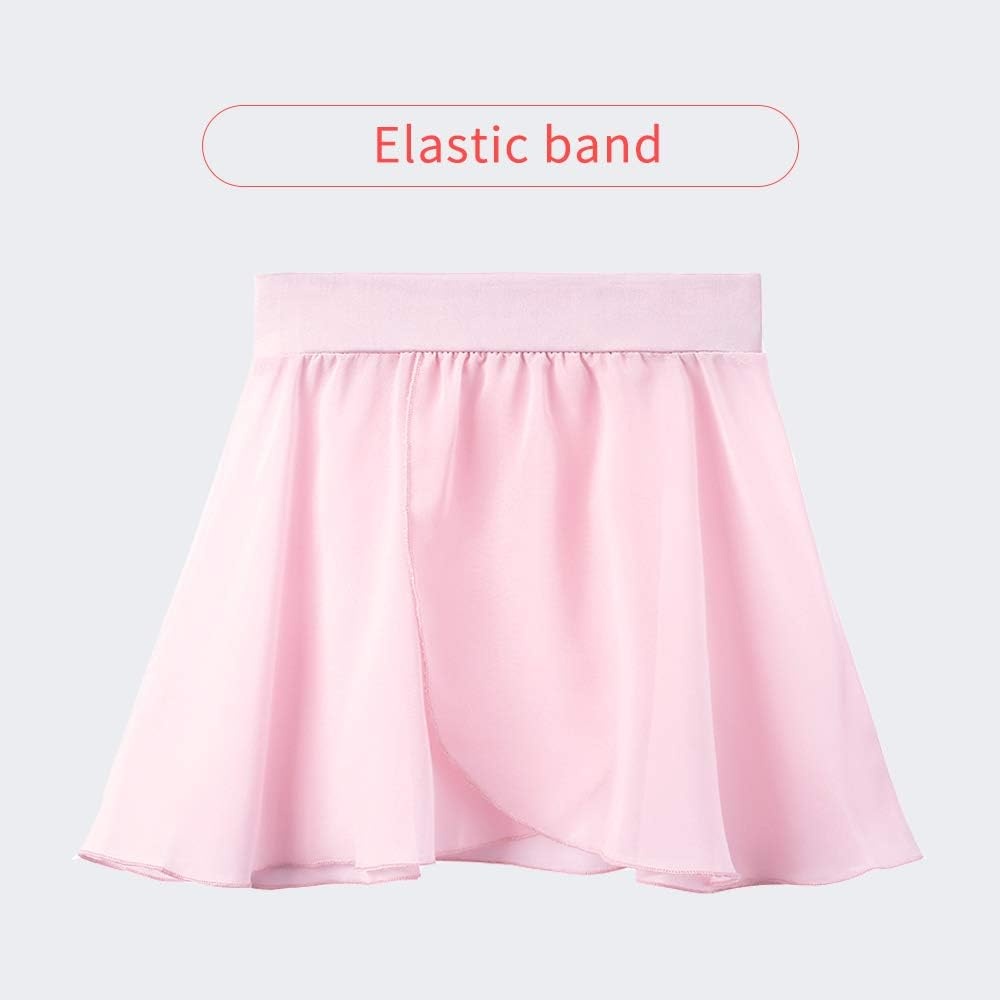 Stelle Girls Ballet Leotards Dance Outfits with Skirt and Footed Tights(01-ballet Pink)