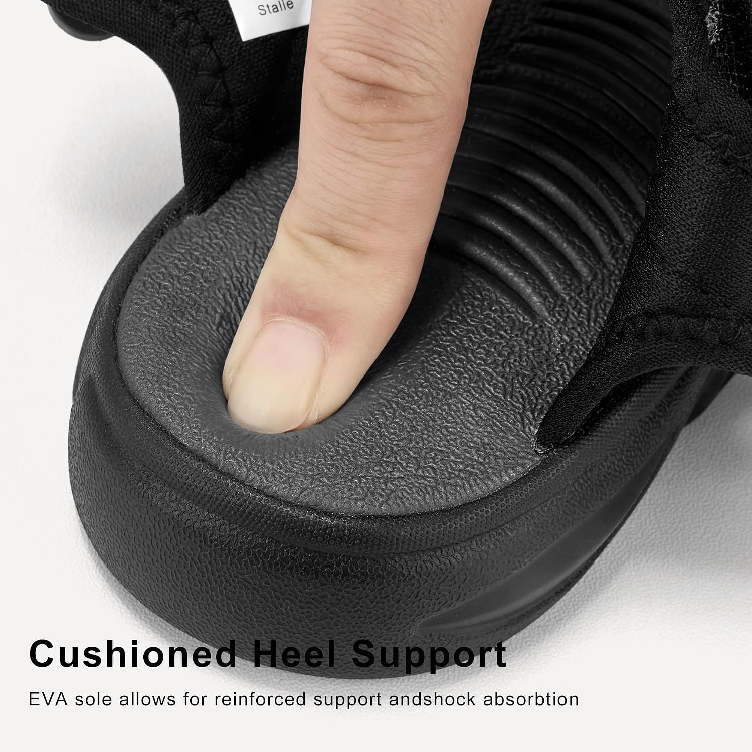Stelle Boys Girls Summer Water Hiking Beach Open Toe Sport Sandals | Athletic Outdoor Play Everyday Casual Wear Adjustable Fit Breathable Comfort High-Traction Outsole Toddler to Big Kids(Black)