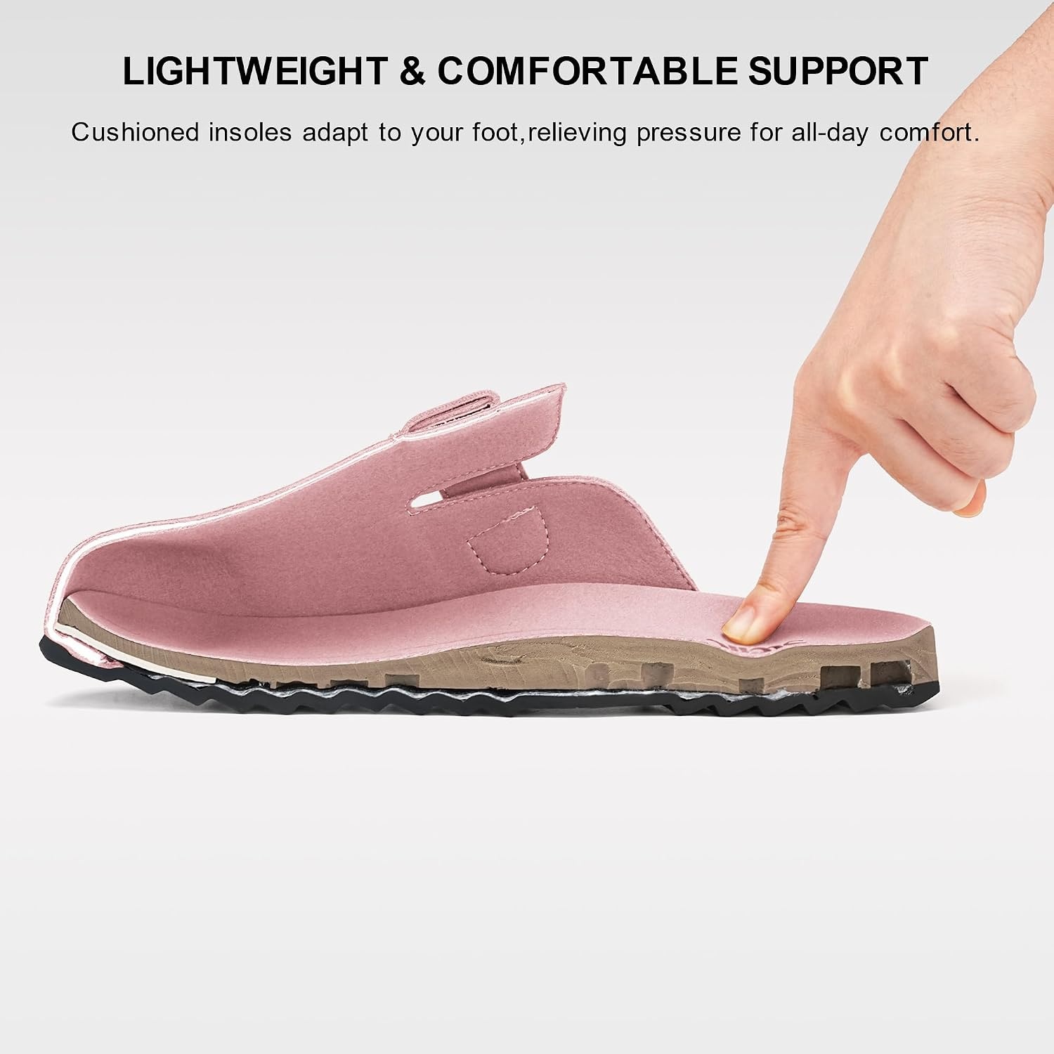 Stelle Suede Clogs for Women Men Potato Shoes(Rose Clay)