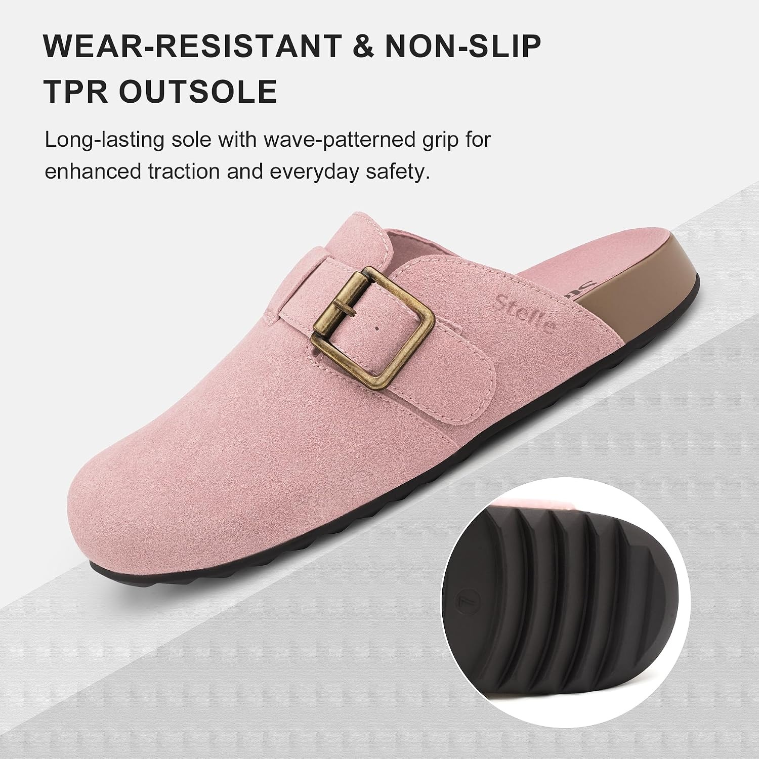 Stelle Suede Clogs for Women Men Potato Shoes(Rose Clay)