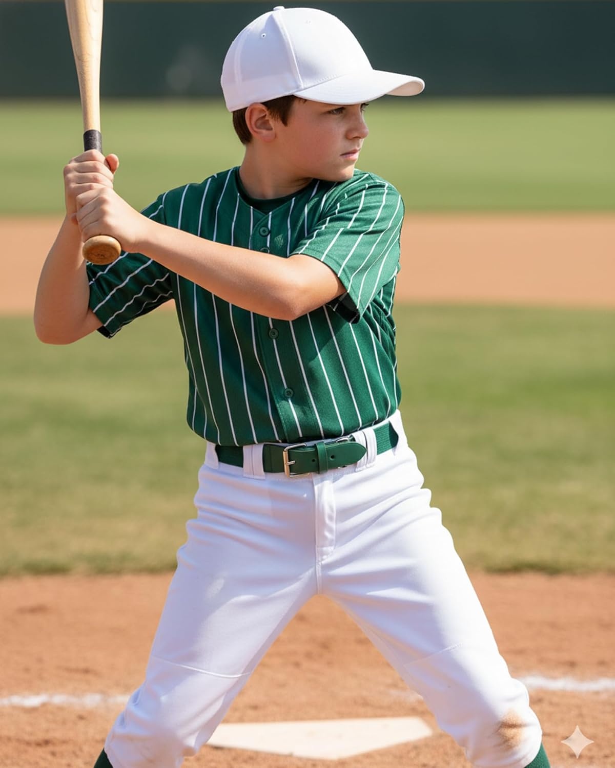 Stelle Baseball Softball Belt Elastic Adjustable Girls Boys Youth Adults(Evergreen)