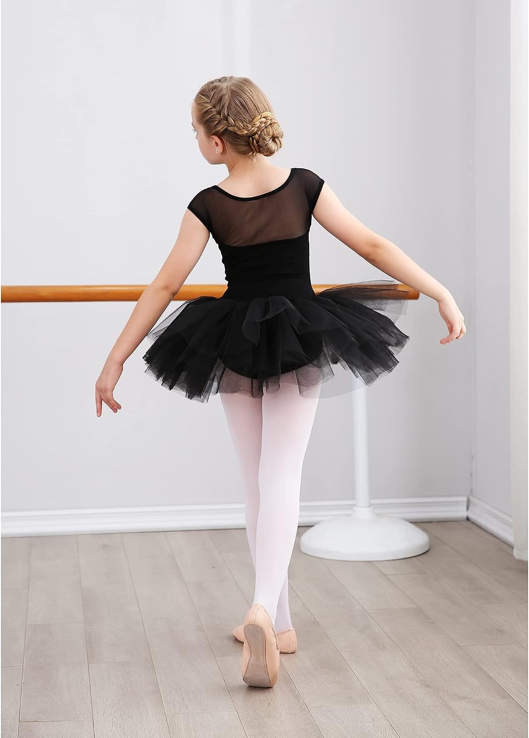 Stelle Ballet Shoes for Girls Soft Leather Dance Slippers Ballerina Shoes | Full suede sole, No-drawstring, Easy on and off, Comfortable fit, Beginner friendly, Ballet practice and performance(Ballet Pink)