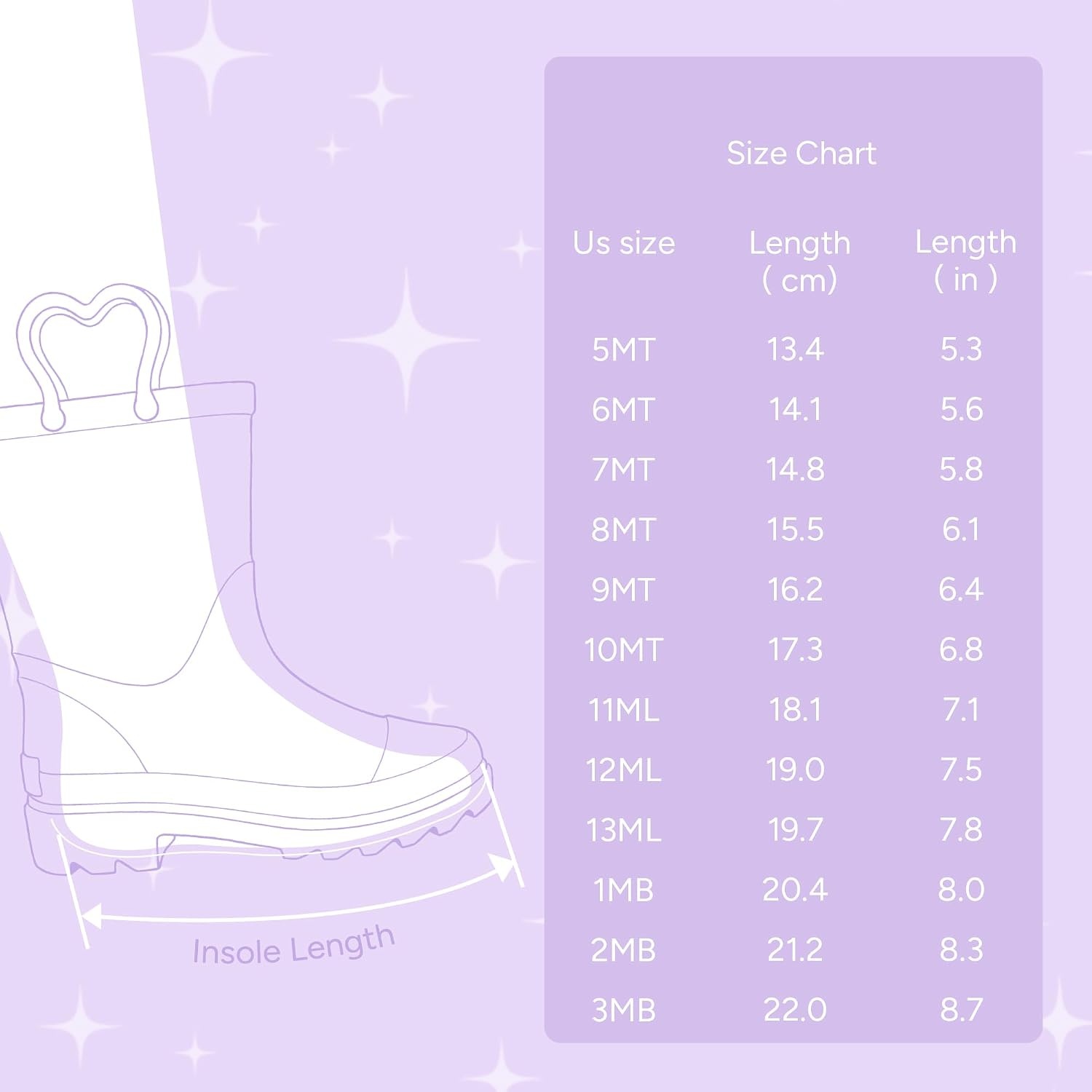 Stelle Girls Light Up Rain Boots for Toddler Kids Glitter Boots(Pink Ombre Glitter)