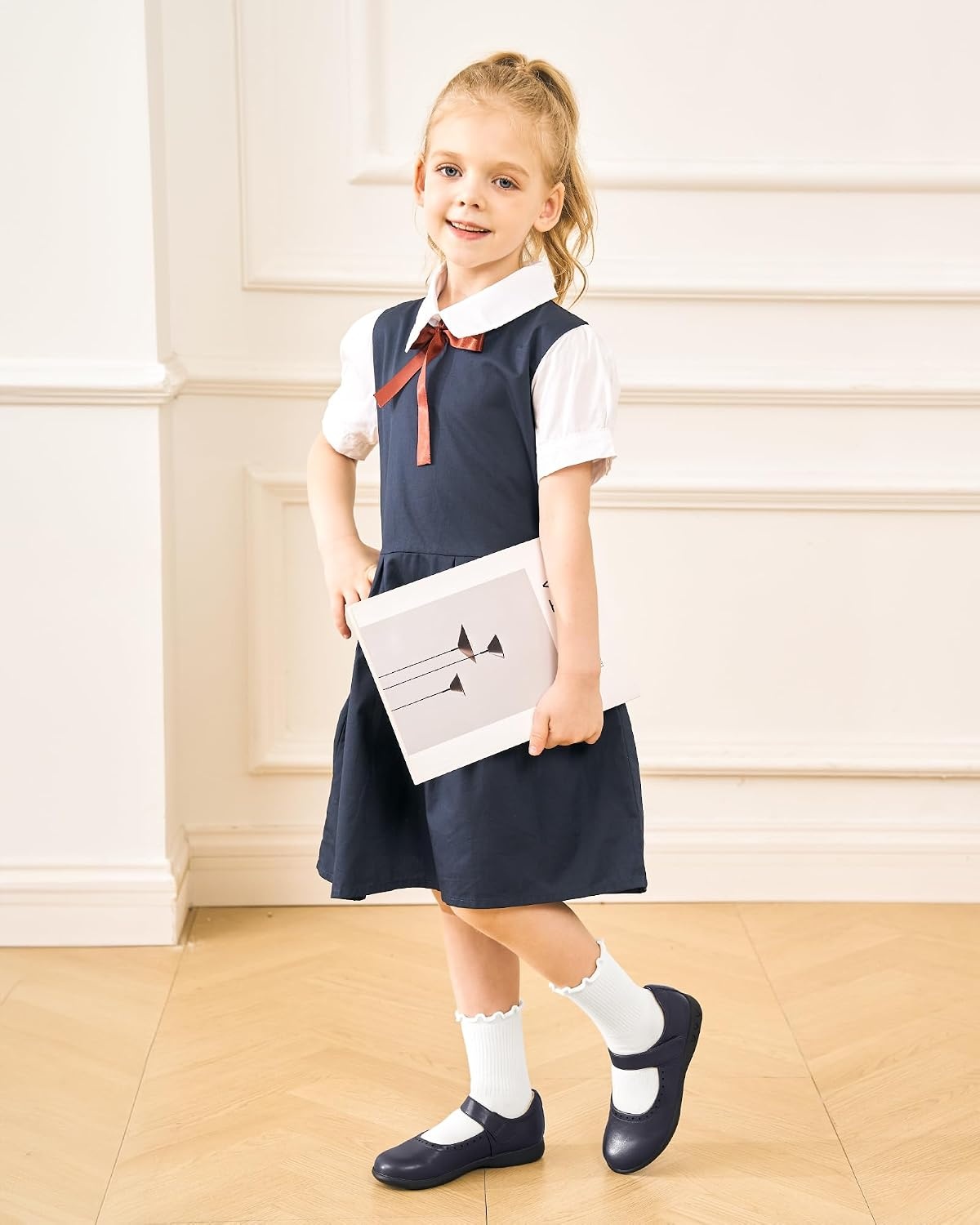 Stelle Girls Ruffle Socks Cotton School Uniform Dress Socks 3/5/6 Pairs Crew Soft Cute Frilly Sock for Kids Toddler(5 Pairs (True White pink creme periwinkle raspberry))