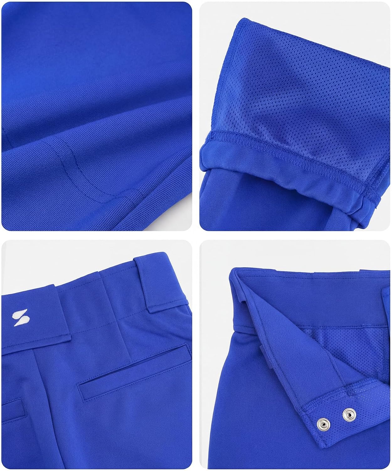Stelle Girls Softball Pants Kids Knickers Knee-High Pants with Pockets for Youth Tee Ball & Fastpitch Style(Blue)