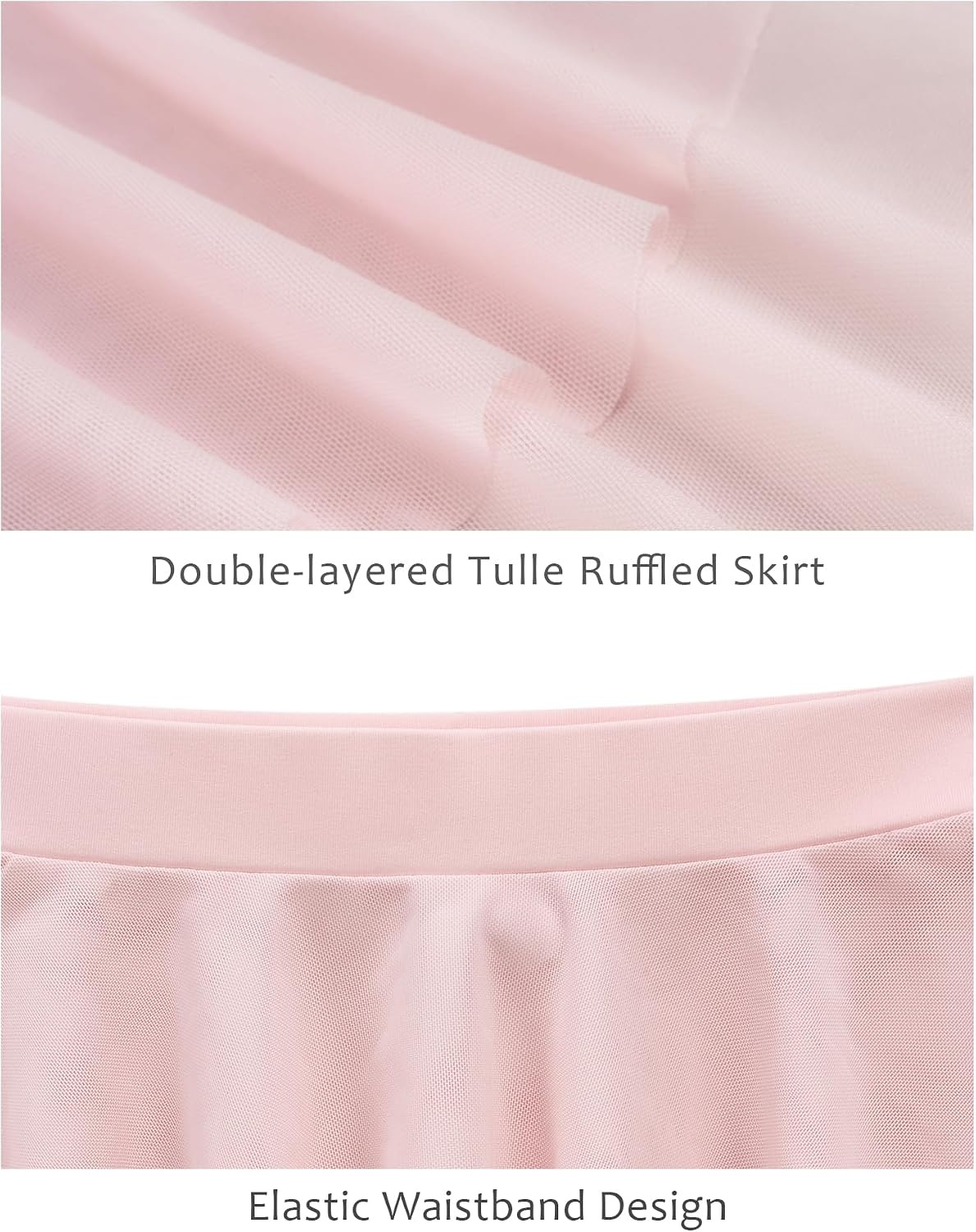 Stelle Girls Ballet Skirt Pull On Dance Wrap Skirt Kid Layered Ruffle Skirt | Girls black/pink/white/lavender/blue ballet skirt, Pull on elastic waist, Ballet skirts for girls, Dance, Studio, Performance(Ballet Pink)