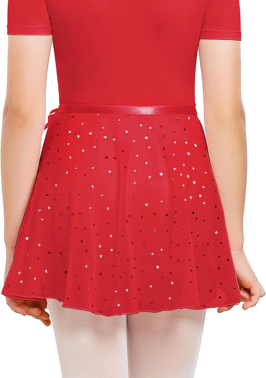 Stelle Ballet Skirts for Girls Toddler Dance Skirt Kids Ballet Wrap Skirts | Girls ballet skirt, Adjustable tie/Pull on waist, Flowing movement, Ballet Skirts for girls, Dance, Studio, Performance(04-red Shiny Skirt(ad Tie))